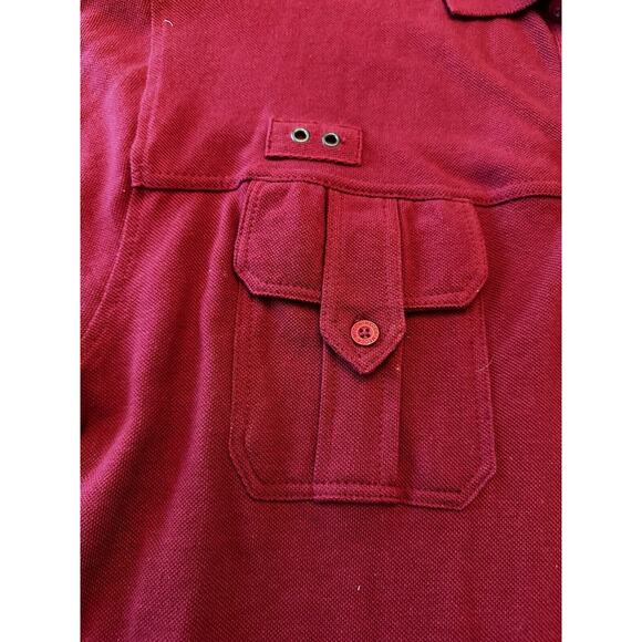 MECCA USA Vintage Polo Shirt Men's XL Red New With Tags Rare - Picture 2 of 8